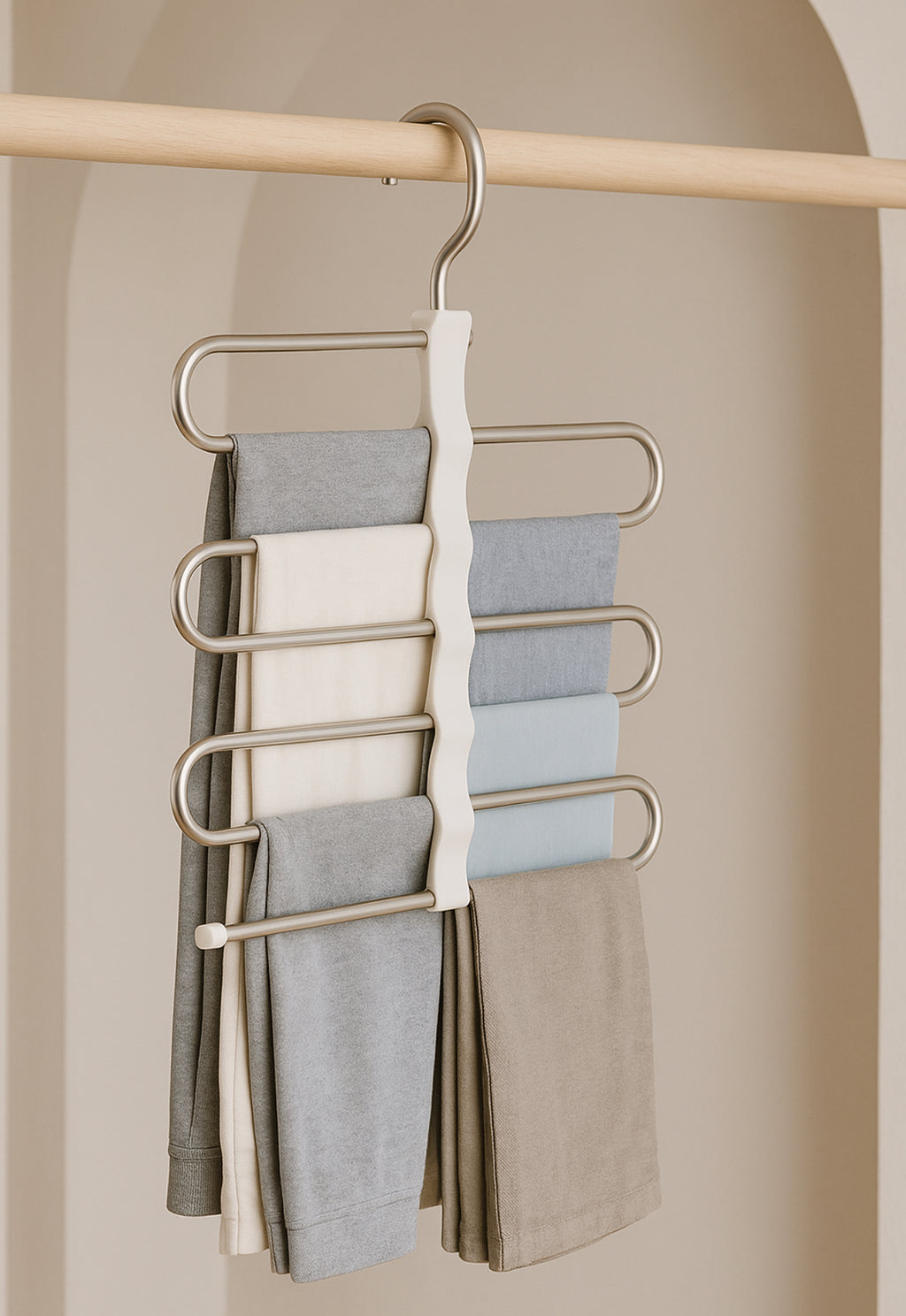 Space-Saving Wardrobe Hanger