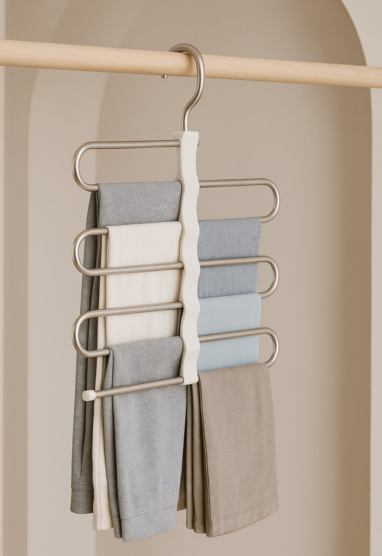 Space-Saving Wardrobe Hanger