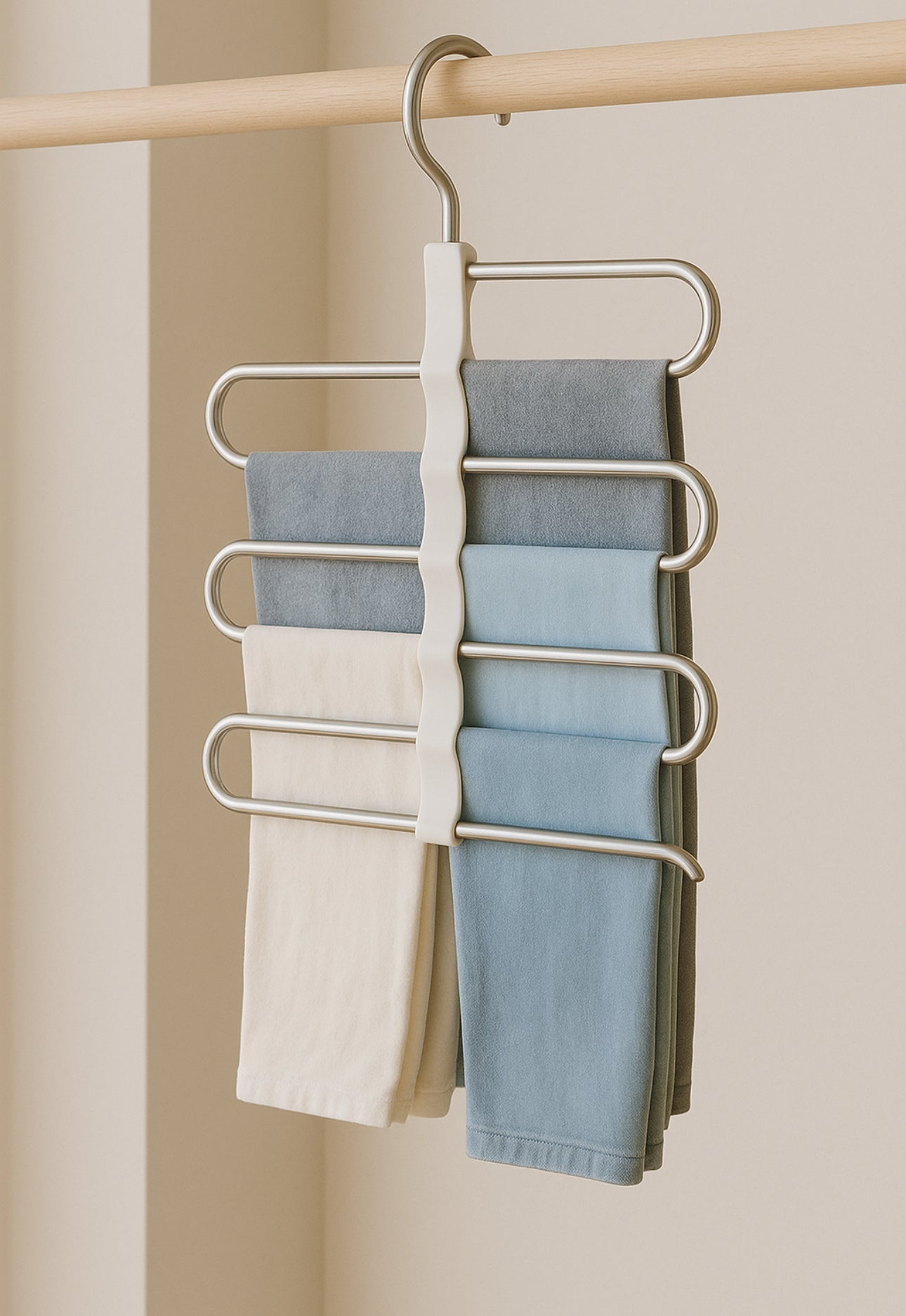 Space-Saving Wardrobe Hanger